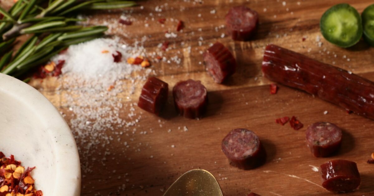 meat stick cut up