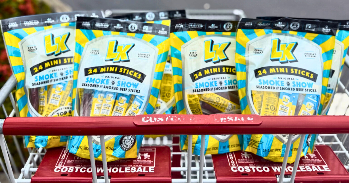 beef sticks in shopping cart