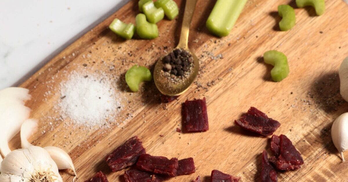 food on cutting board 