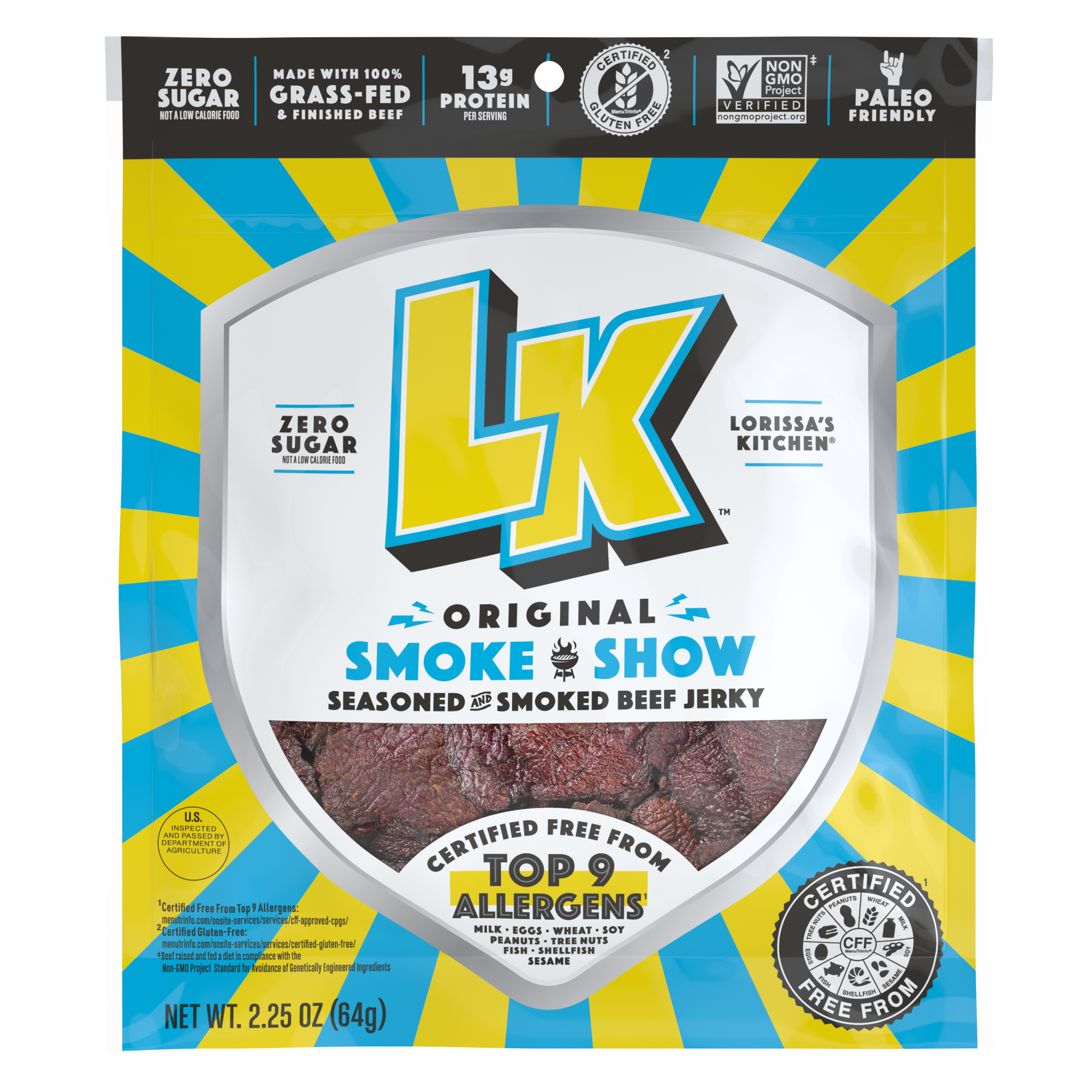 LK Original Beef Jerky, 2.25 ounce