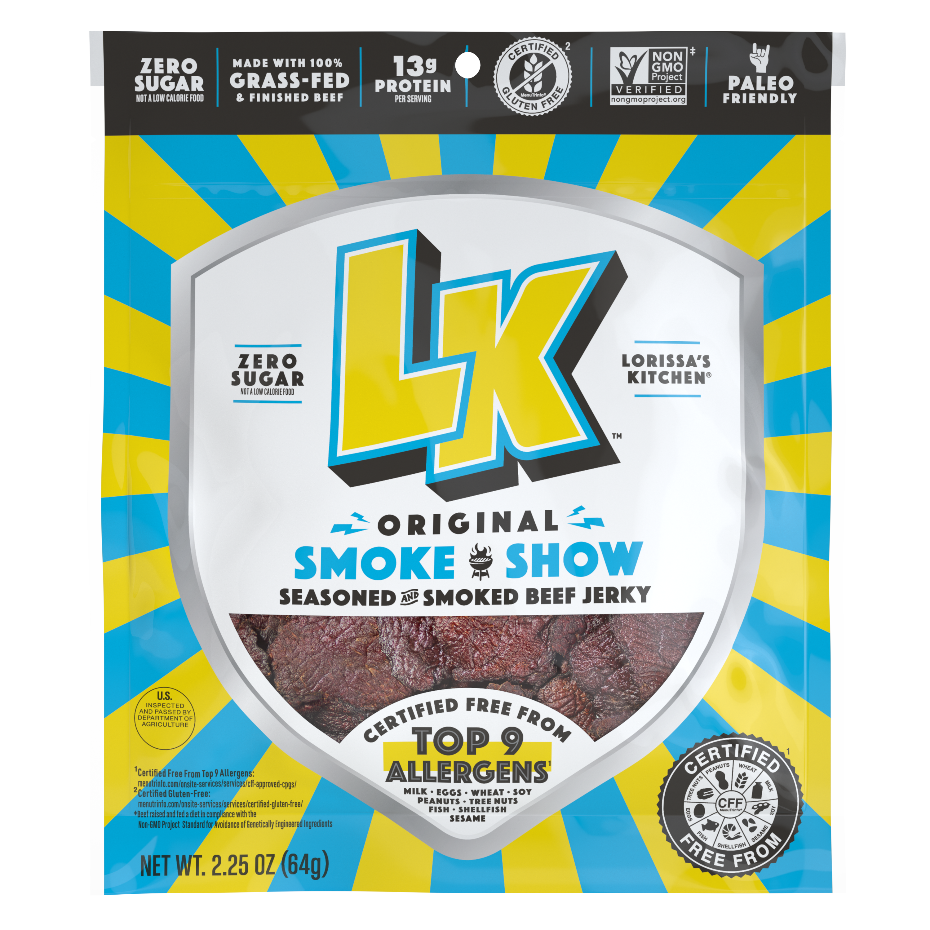 LK Original Beef Jerky, 2.25 ounce